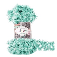 Пряжа Alize "Puffy Fur" (0,5кг) цв.6119 ментол