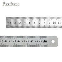  Линейка Realtex 50см металл (6шт)