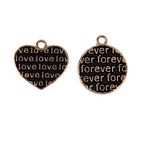 Подвеска "Zlatka" MFG №31  "Любовь на всегда" 15*18мм 15*16мм (2шт)