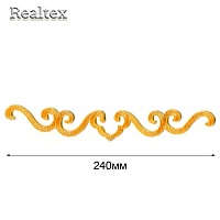Термоаппликации орнамент Realtex R-2131 цв.золото