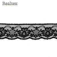  Кружево капроновое Realtex  40мм SG 2688 цв.черный