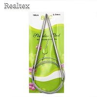 Спицы металл круговые на тросике Realtex 100см №5,0 (10шт)