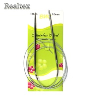 Спицы металл круговые на тросике Realtex 120см №3,5 (10шт)