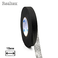 Паутинка  15мм Realtex (64м) цв.черный
