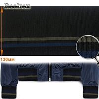 Подвяз ГД15043 13*125см цв.чёрный/хаки 078/т.синий 919